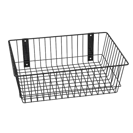 Stockage Supreme Universal Wire Basket, Black - 18 x 12 x 6 in. ST2588080